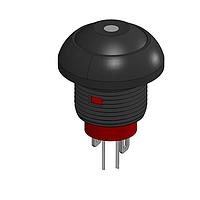Dailywell PAS6B2M1CES2-5-L7 Pushbutton Switches OFF-(ON) LED BLUE