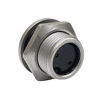 CONXALL SF4282-2SG-3ES Connector Assemblies Pnl Mnt 2 Fem Skts Sldr Sld w/Epoxy