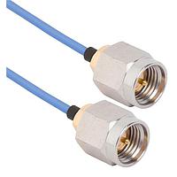 Amphenol SV Microwave MSSMA-047-MSSMA-060 RF Cable Assemblies SMA Straight M to SMA Straight M 6"Cable