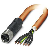 PHOENIX CONTACT 1414911 Sensor Cables / Actuator Cables 6POS Power Cable Orange 3m