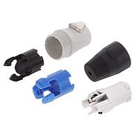 Amphenol Audio HP-3-FG Plugs PLASTIC PLUG SCREW GREY 3 POLE