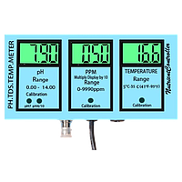 ZD INSTRUMENT ZDRS-200G Hydroponics Nutrient Monitor Series (Greenlight; 0.00-14.00pH, 0-1999ppm(x10), 0-90°C)