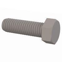 Essentra Components 0350013162XM225 Hex Hex Bolt, 1/2-13 Thread, 1 5/8 Lg