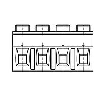 Molex 39766-1006 Plugs 7.62MM EURO PLUG RA HC GR