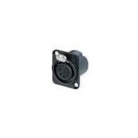 NEUTRIK NC5FD-LX-BAG Receptacles Recpt DLX 5 pin F solder; black/silver