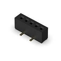 GCT (Global Connector Technology) BC070-05-A-1-L-C Sockets 5w, 1.0mm Pitch Socket, SIL, SMT, Vertical, D/Ent, B1,GF, Tape+Reel+Film