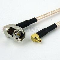 Fairview FMC0419315 RA SMA Male to RA MMCX Plug Cable RG-316 Coax