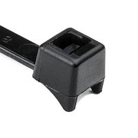 HellermannTyton CTT60R0HIRM4 Cable Ties Clamp Tie, 8" Long, 60lb Tensile Strength, PA66HIRSUV, Black, 1000/pkg