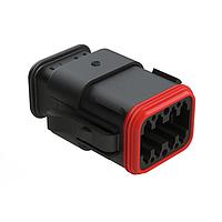 Amphenol SINE Systems AT06-08SA-SR2BK Connectors Plug 8-Way RD Seal Strain Relief Black