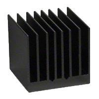 Advanced Thermal Solutions ATS-54325W-C1-R0 Component BGA Heat Sink, Square Fin, 2 Side Thermal Tape, Black, 32.5x32.5x24.5mm
