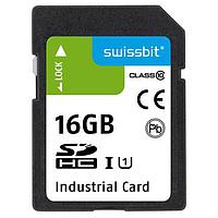 Swissbit SFSD016GL2AM1TO-I-5E-221-STD SD Cards Industrial SD Card, S-50, 16 GB, 3D TLC Flash, -40C to +85C