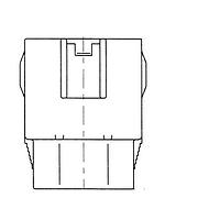 Yazaki 7282708040 Plug Housing CONN 8P 090 II LT GRY