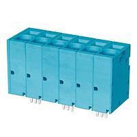 Same Sky (formerly CUI Devices) TBL008V-1000-06BE Fixed Terminal Blocks Terminal block, screwless, 10.0, Vertical, 6, Blue