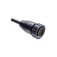 Amphenol LTW DD-18BFMM-LL6A02 Sensor Cables / Actuator Cables Ceres, Large Size, 5A, 18 Pins, Overmolded, Straight