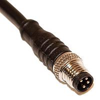 Mueller C84A02M002 Sensor Cables / Actuator Cables M8 Cordset, 4-Position Male Straight to Open End, 24 AWG, 2M