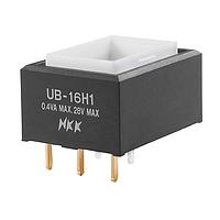 NKK Switches UB16RKG035F Pushbutton Switches RECT SPDT ON-ON GRN LED PC BODY ONLY