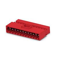 AMP Connectors - TE Connectivity 4-641437-2 Plug Housing 12P MTA156 PSTD CONN ASSY RED