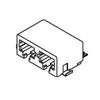 Molex 43841-0018 Modular ModJack Dual Port SMT 15 SAu