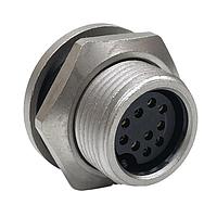 CONXALL SF4282-10SG-3ES Connector Assemblies Pnl Mnt 10 Fem Skts Sldr Sld w/Epoxy