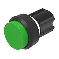 EAO 45-2131.1250.000 Switch Actuators Pushbutton actuator green lens raised above bezel momentary front/housing plastic