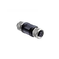 Amphenol LTW IA-A04F-A04F-0000-01 Circular Metric Connectors Circular Metric Connector, I Adaptor, Metal, A Coding, 4A, 04 pins, (End 1) Female Female, (End 2) Female Female, Screw Thread, IP68 Mated