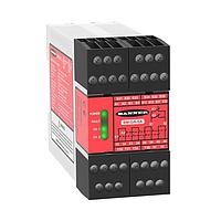 Banner Engineering SM-GA-5A Safety Relays Safety Relay Module for Safety Mats; Supply Voltage: 115 V ac or 12-24 V dc; Safety Input: 4-Wire Safety Mat; Safety Output: 4 NO, 6 A; Aux Output: 1 NC, 5 A and 2 Solid-State, 100 mA; Terminal Block: Removable; Width: 45 mm; Self-Checking Circuitry,