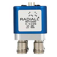 Radiall R577013002 Coaxial Switches DPDT Ramses N 3GHz Failsafe 28Vdc Pins Terminals