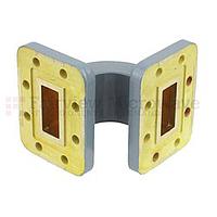 Fairview SMF90EBA WR-90 Waveguide E-Bend Commercial Grade Using CPR-90G Flange With a 8.2 GHz to 12.4 GHz Frequency Range