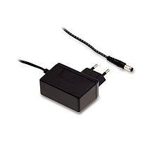 MEAN WELL SGAS60E12-P1J Fixed Plugs 60W 12V 5A EU 2 pin AC plug 2.1x5.5 DC plug