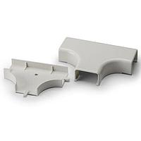 HellermannTyton TSRP2FW-21-1 Wire Ducting & Raceways Tee Cover, 1-1/4", 1" Bend Radius, PVC, Office White, 1/bg