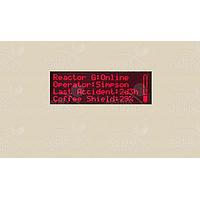 Matrix Orbital BLC2041-R PC Bay Inserts, LCD Characters 20x4 Red Txt Blk B/G No Key w/ Beige Bkt