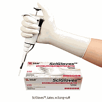 DaiHan SL.Glo6055 Glove, Latex, Long Cuff, Powder Free, Textured, X-Large