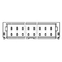 AMP Connectors - TE Connectivity 1-1734709-5 Shrouded 15 POS HDR R/A 1.0mm