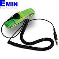 Static Solutions WS-1037 Ohm-Stat™ Metal Expansion Wrist Strap With 10’ Coil Cord