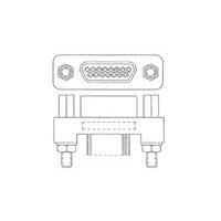 Raychem - TE Connectivity 1-1532236-1 Micro-D D-Sub Connectors 094-5204-7004= MCK-C2-P-15PST2