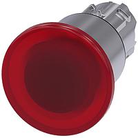 SIEMENS A6X30139917 Mushroom ILLUM. MUSHROOM PUSHBUTTON. 40MM. RED