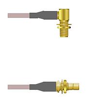 Amphenol Custom Cable Q-2Q03O000R018i RF Cable Assemblies SMA-RJB/SMB-SJB G316D 18I