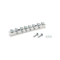 Panduit UGB2/0-414-6 Fixed Terminal Blocks 6 Port Universal Ground Bar