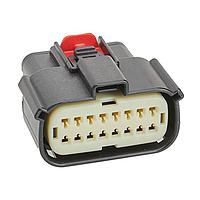 Molex 33472-1607 Connectors MX150 ASSY 1.5 RCPT PT 2X8 CPA LTGY B/16