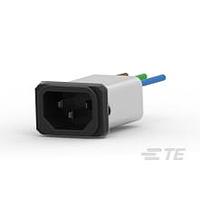 AMP Connectors - TE Connectivity 6EJS8 Inlets 6A IEC-WIRE LEAD SNAP IN MOUNT