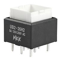 NKK Switches UB226SKW036CF Pushbutton Switches DPDT ON-ON RED/GRN LED PC BODY ONLY 6A