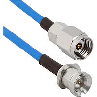 Amphenol SV Microwave MBSMP-085-MS24-180 RF Cable Assemblies SMP M BKHD to 2.4mm STR M 18"Cable