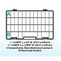 Flambeau T5007 Tuff-Tainer box 35 Compartments w/18 Removable Dividers