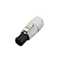 REAN RCAC3O-G-001-0 AC Power Outlet REAN Cable end - power G series grey, power out - small 6-10 mm - UL1977, bulk