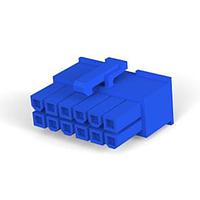 AMP Connectors - TE Connectivity 1-2029097-2 Receptacle Housing 12 POS RECPT UL-94-V2 BLUE
