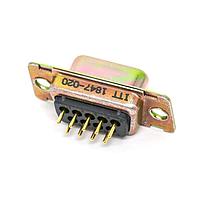 ITT Cannon DEMM9SE D-Sub Connectors - Standard Density DSUB 9 F PCB STR G50 ZINC