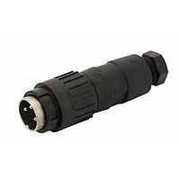 Amphenol Tuchel T 3624 504 Connectors STRAIGHT MALE CONN 12C SILVER 4-6MM