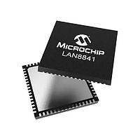 Microchip Technology LAN8841-V/Q2A Ethernet Transceivers Gbit Ethernet Transceiver with IEEE 1588 v2 support and GMII/MII