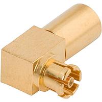 Amphenol SV Microwave 3222-40005 Cable Connectors SMPM F Conn, Swept R/A for .085 Cable