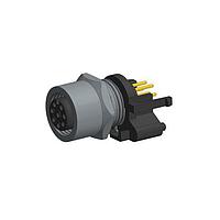 Amphenol CONEC 43-01332 M12 Female Socket FML M12X1 DIP SLDR FRN MT STY 8P W/SHLD